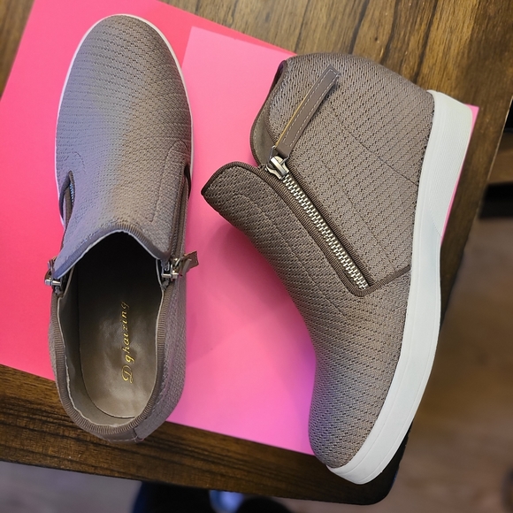 Women's Wedge Sneakers Platform Ankle Booties Size 8.5 - Picture 7 of 8